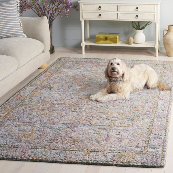 Safavieh Marquee Elegant Area Rug In Timeless Design - Hand Tufted Comfort For Cozy Living Spaces Green ,Ivory Polyester Pile Mrq103y-4