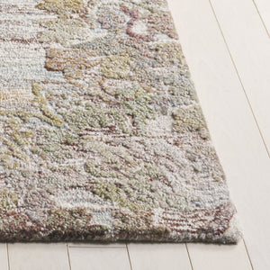 Safavieh Marquee Elegant Hand-tufted Runner Rug - Timeless Design For Hallways And Entryways, Artisan Crafted Green ,Brown Polyester Pile Mrq104y-5