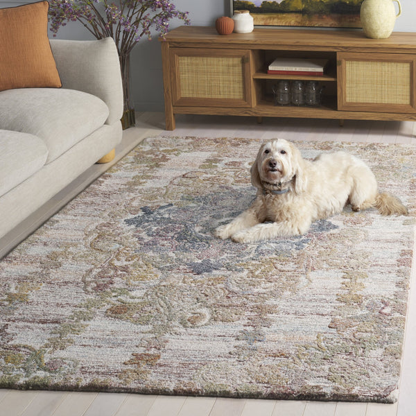 Safavieh Marquee Elegant Hand-tufted Runner Rug - Timeless Design For Hallways And Entryways, Artisan Crafted Green ,Brown Polyester Pile Mrq104y-5