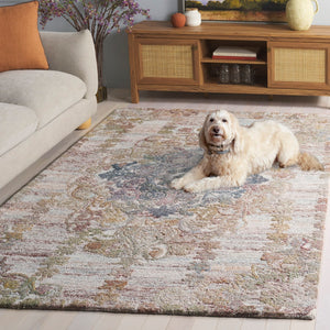 Safavieh Marquee Elegant Hand-tufted Area Rug From India – Timeless Charm For Cozy Spaces And Decor Green ,Brown Polyester Pile Mrq104y-6