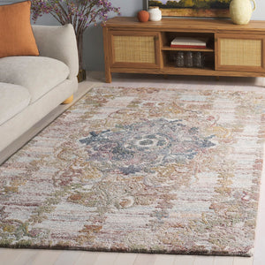 Safavieh Marquee Elegant Hand-tufted Area Rug From India – Timeless Charm For Cozy Spaces And Decor Green ,Brown Polyester Pile Mrq104y-6