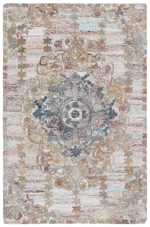 Safavieh Marquee Elegant Hand-tufted Runner Rug - Timeless Design For Hallways And Entryways, Artisan Crafted Green ,Brown Polyester Pile Mrq104y-5