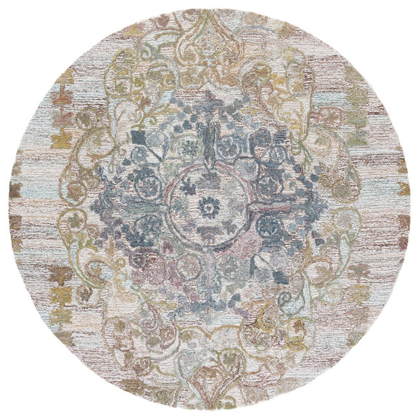 Safavieh Marquee Elegant Hand-tufted Runner Rug - Timeless Design For Hallways And Entryways, Artisan Crafted Green ,Brown Polyester Pile Mrq104y-6r