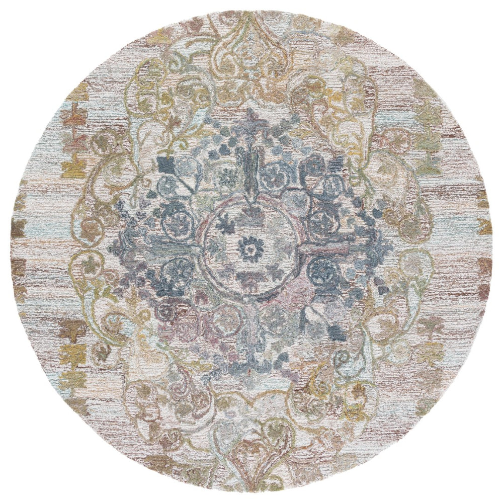 Safavieh Marquee Elegant Hand-tufted Area Rug From India – Timeless Charm For Cozy Spaces And Decor Green ,Brown Polyester Pile Mrq104y-6