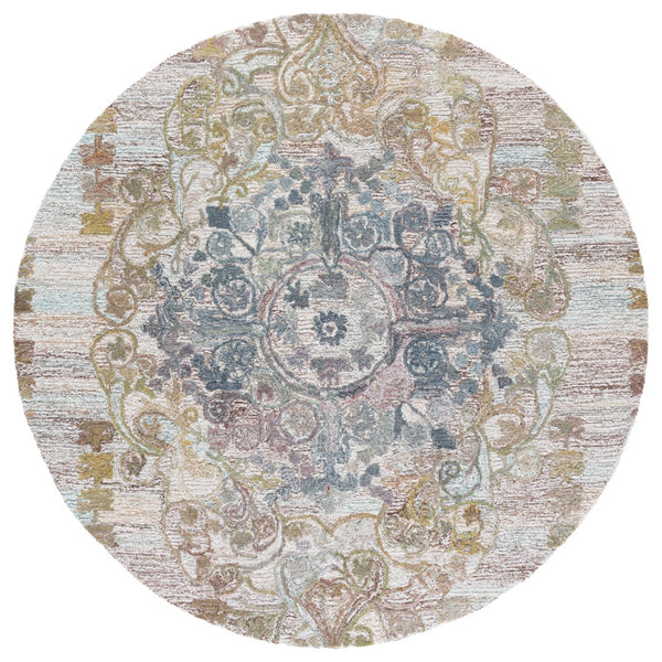 Safavieh Marquee Elegant Hand-tufted Area Rug From India – Timeless Charm For Cozy Spaces And Decor Green ,Brown Polyester Pile Mrq104y-6