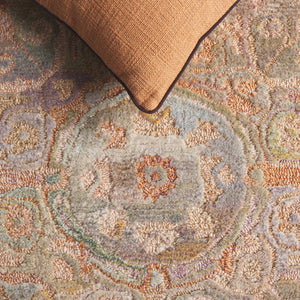 Safavieh Marquee Hand-tufted Runner Rug For Hallway - Elegant, Durable Design In Rich Warm Tones Rust ,Green Polyester Pile Mrq105p-5