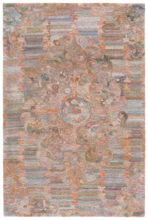 Safavieh Marquee Hand-tufted Runner Rug For Hallway - Elegant, Durable Design In Rich Warm Tones Rust ,Green Polyester Pile Mrq105p-5