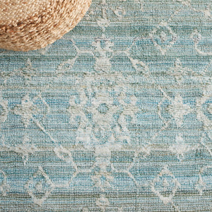 Safavieh Marquee 106 Hand Tufted Polyester Pile Transitional Rug Turquoise / Grey MRQ106K-8