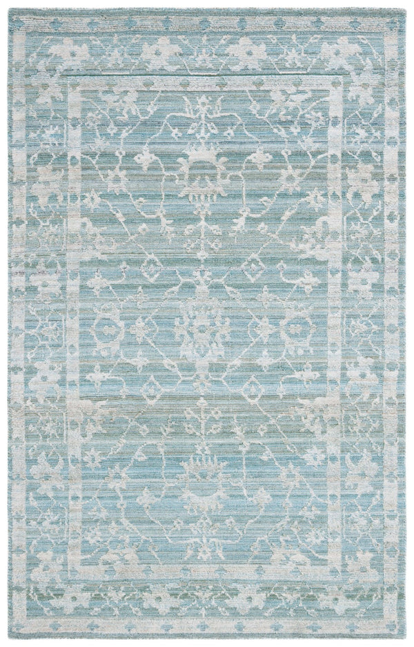 Safavieh Marquee 106 Hand Tufted Polyester Pile Transitional Rug Turquoise / Grey MRQ106K-8