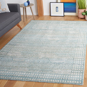 Safavieh Marquee 107 Hand Tufted Polyester Pile Transitional Rug Turquoise / Grey MRQ107K-8