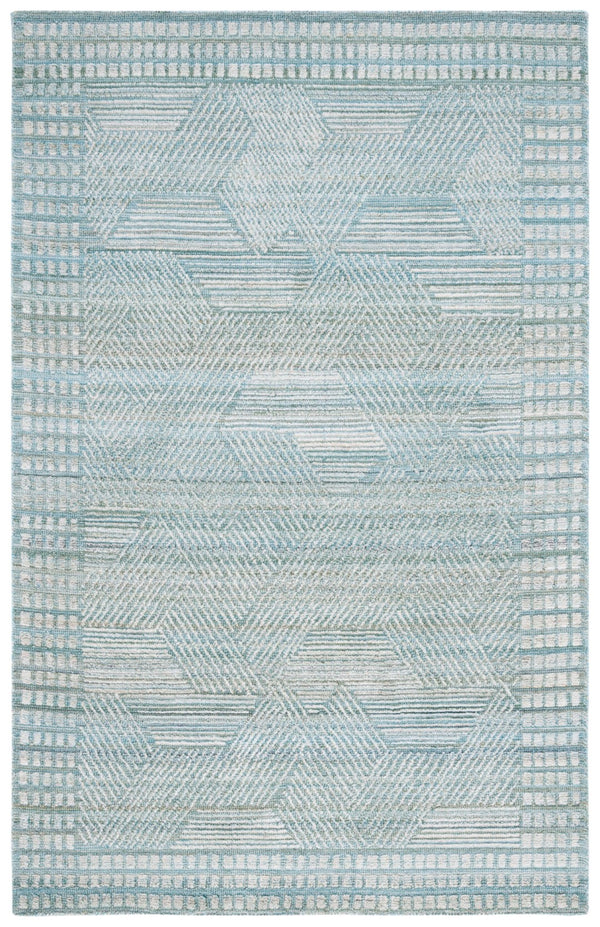 Safavieh Marquee 107 Hand Tufted Polyester Pile Transitional Rug Turquoise / Grey MRQ107K-8