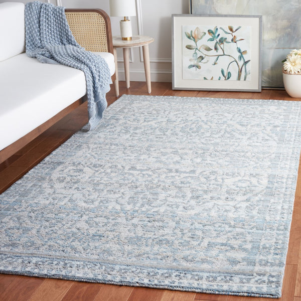 Safavieh Marquee 109 Hand Tufted Polyester Pile Transitional Rug Blue / Grey MRQ109M-8