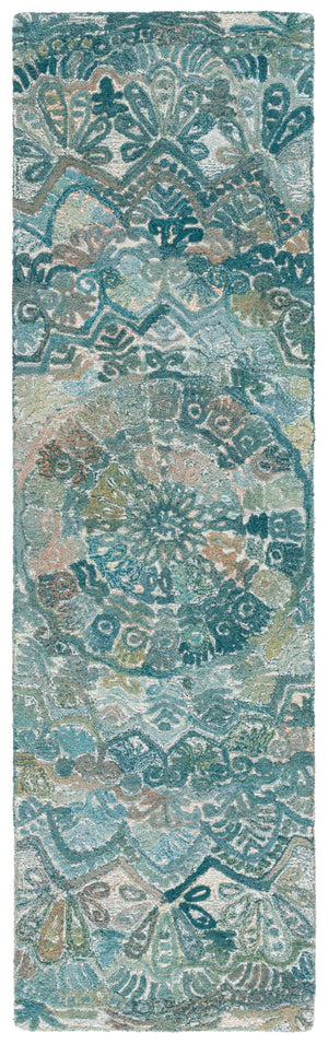 Safavieh Marquee Exquisite Hand-tufted Area Rug - Luxurious Artisan Craftsmanship For Timeless Elegance Aqua ,Green 80% Polyester,20% Wool Mrq110m-5