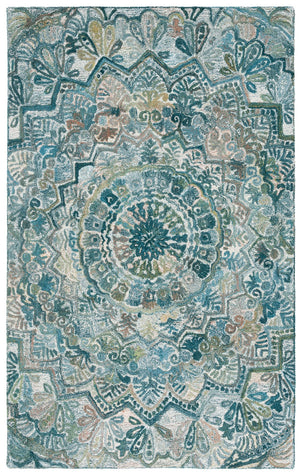 Safavieh Marquee Exquisite Hand-tufted Area Rug - Luxurious Artisan Craftsmanship For Timeless Elegance Aqua ,Green 80% Polyester,20% Wool Mrq110m-5