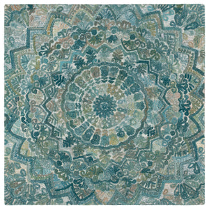 Safavieh Marquee Exquisite Hand-tufted Area Rug - Luxurious Artisan Craftsmanship For Timeless Elegance Aqua ,Green 80% Polyester,20% Wool Mrq110m-5