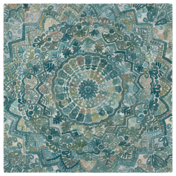 Safavieh Marquee Exquisite Hand-tufted Area Rug - Luxurious Artisan Craftsmanship For Timeless Elegance Aqua ,Green 80% Polyester,20% Wool Mrq110m-5