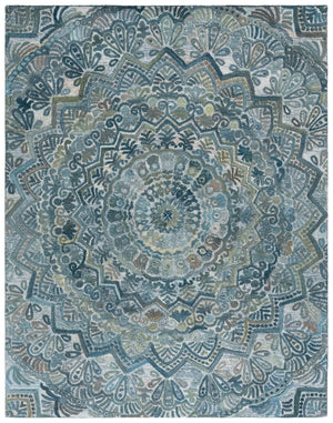 Safavieh Marquee Exquisite Hand-tufted Area Rug - Luxurious Artisan Craftsmanship For Timeless Elegance Aqua ,Green 80% Polyester,20% Wool Mrq110m-5