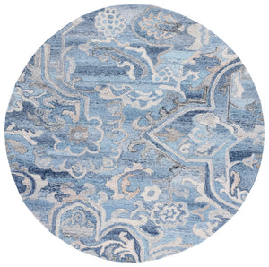 Safavieh Marquee Transitional Area Rug - Large Hand-tufted Design With Eco-friendly Materials And Elegance Blue ,Grey 90% Recycled Polyester And 10% Wool Mrq116m-27