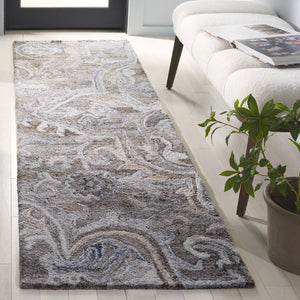 Safavieh Marquee Hand-tufted Runner Rug: Elegant Transitional Design For Hallways And Entryways In Any Home Brown ,Grey 90% Recycled Polyester And 10% Wool Mrq116t-28