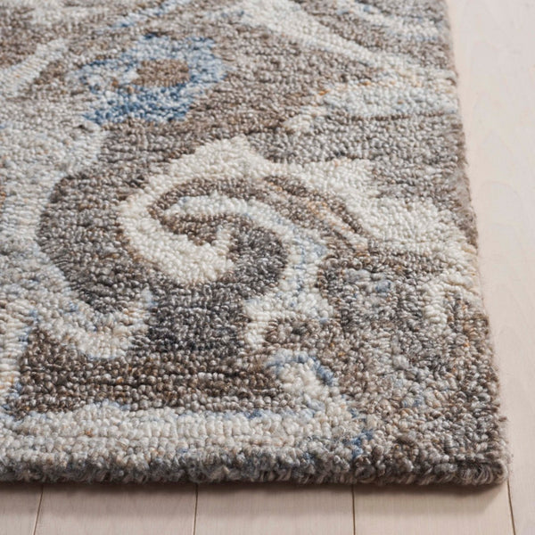Safavieh Marquee Transitional Area Rug - Large Hand-tufted Design With Eco-friendly Materials And Elegance Brown ,Grey 90% Recycled Polyester And 10% Wool Mrq116t-8