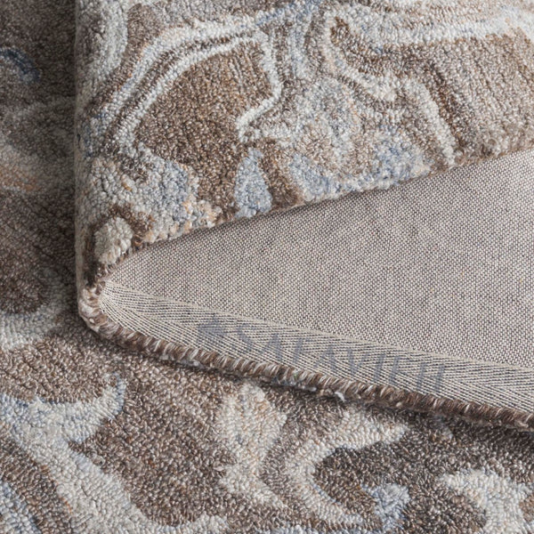 Safavieh Marquee Transitional Area Rug - Large Hand-tufted Design With Eco-friendly Materials And Elegance Brown ,Grey 90% Recycled Polyester And 10% Wool Mrq116t-8