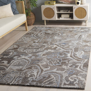 Safavieh Marquee Hand-tufted Runner Rug: Elegant Transitional Design For Hallways And Entryways In Any Home Brown ,Grey 90% Recycled Polyester And 10% Wool Mrq116t-5