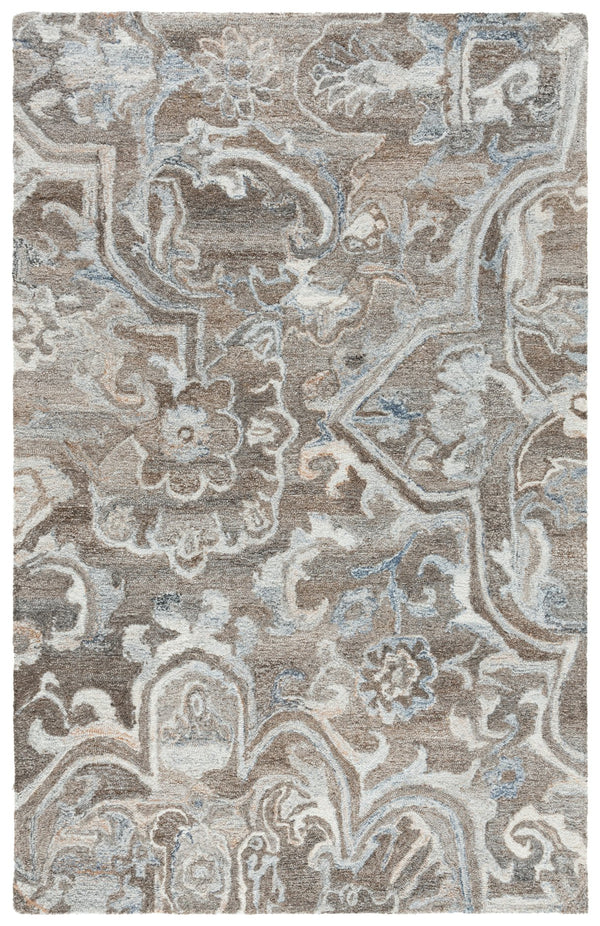Safavieh Marquee Hand-tufted Runner Rug: Elegant Transitional Design For Hallways And Entryways In Any Home Brown ,Grey 90% Recycled Polyester And 10% Wool Mrq116t-5