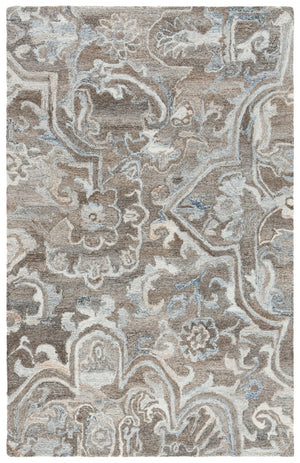 Safavieh Marquee Transitional Area Rug - Large Hand-tufted Design With Eco-friendly Materials And Elegance Brown ,Grey 90% Recycled Polyester And 10% Wool Mrq116t-8