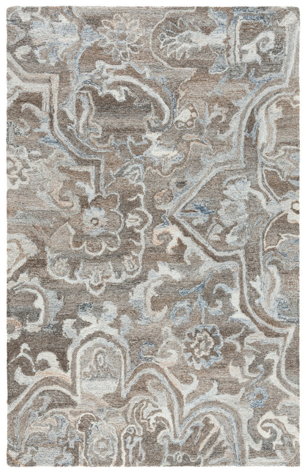 Safavieh Marquee Transitional Area Rug - Large Hand-tufted Design With Eco-friendly Materials And Elegance Brown ,Grey 90% Recycled Polyester And 10% Wool Mrq116t-8