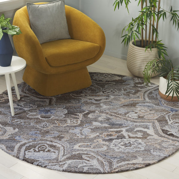 Safavieh Marquee Hand-tufted Runner Rug: Elegant Transitional Design For Hallways And Entryways In Any Home Brown ,Grey 90% Recycled Polyester And 10% Wool Mrq116t-6r