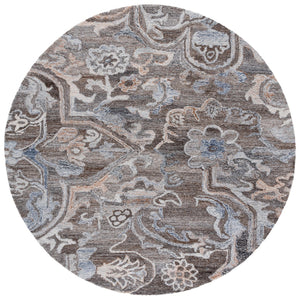 Safavieh Marquee Hand-tufted Runner Rug: Elegant Transitional Design For Hallways And Entryways In Any Home Brown ,Grey 90% Recycled Polyester And 10% Wool Mrq116t-6r