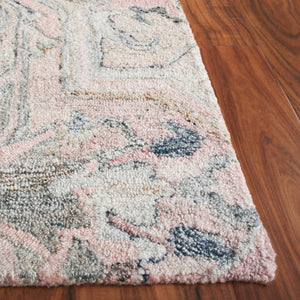 Safavieh Marquee Transitional Area Rug - Large Hand-tufted Design With Eco-friendly Materials And Elegance Pink ,Beige 90% Recycled Polyester And 10% Wool Mrq116u-3