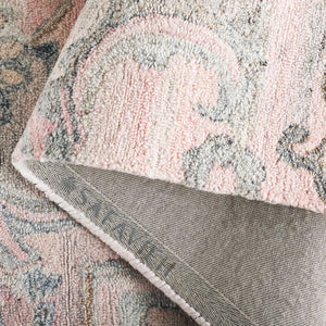 Safavieh Marquee Hand-tufted Runner Rug: Elegant Transitional Design For Hallways And Entryways In Any Home Pink ,Beige 90% Recycled Polyester And 10% Wool Mrq116u-5