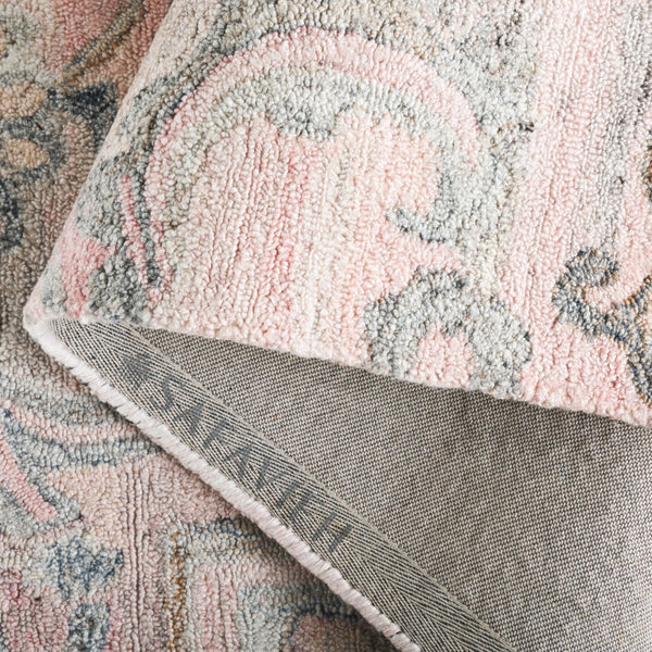 Safavieh Marquee Transitional Area Rug - Large Hand-tufted Design With Eco-friendly Materials And Elegance Pink ,Beige 90% Recycled Polyester And 10% Wool Mrq116u-3