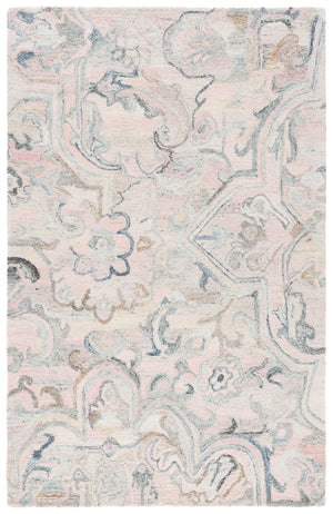 Safavieh Marquee Hand-tufted Runner Rug: Elegant Transitional Design For Hallways And Entryways In Any Home Pink ,Beige 90% Recycled Polyester And 10% Wool Mrq116u-5