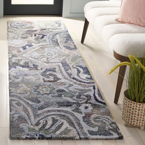 Safavieh Marquee Transitional Area Rug - Large Hand-tufted Design With Eco-friendly Materials And Elegance Light Green ,Beige 90% Recycled Polyester And 10% Wool Mrq116x-6