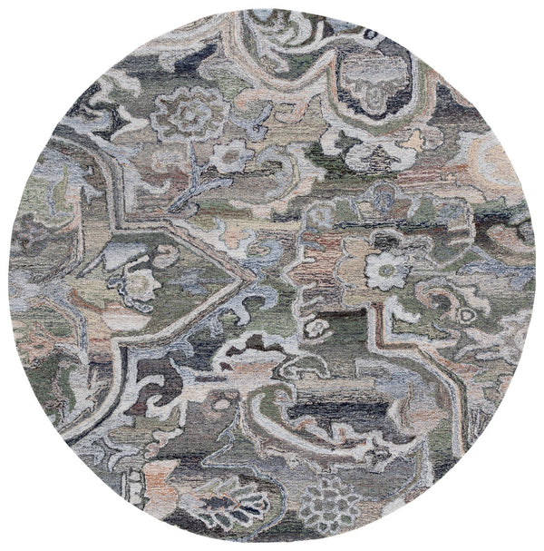 Safavieh Marquee Hand-tufted Runner Rug: Elegant Transitional Design For Hallways And Entryways In Any Home Light Green ,Beige 90% Recycled Polyester And 10% Wool Mrq116x-6r