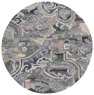 Safavieh Marquee Transitional Area Rug - Large Hand-tufted Design With Eco-friendly Materials And Elegance Light Green ,Beige 90% Recycled Polyester And 10% Wool Mrq116x-6
