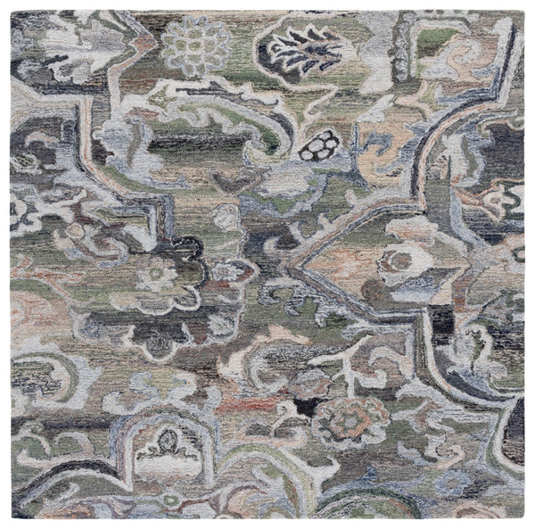 Safavieh Marquee Transitional Area Rug - Large Hand-tufted Design With Eco-friendly Materials And Elegance Light Green ,Beige 90% Recycled Polyester And 10% Wool Mrq116x-6