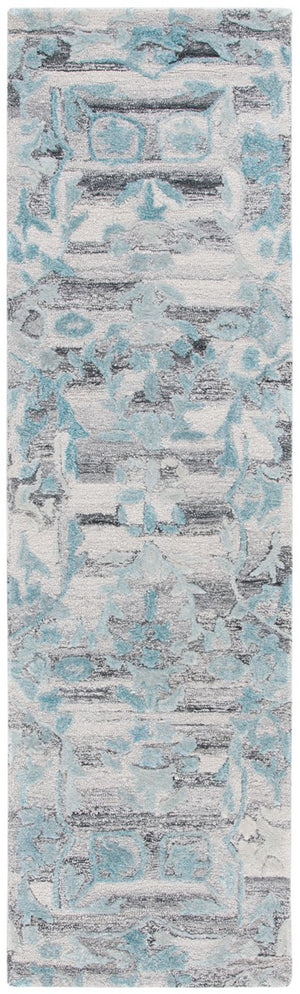 Safavieh Marquee 122 Hand Tufted Contemporary Rug Grey / Teal MRQ122J-8