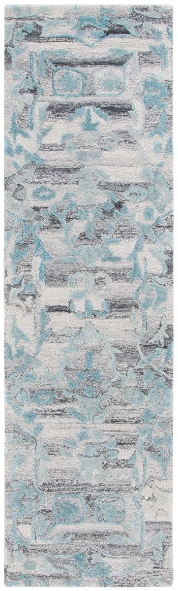 Safavieh Marquee 122 Hand Tufted Contemporary Rug Grey / Teal MRQ122J-8