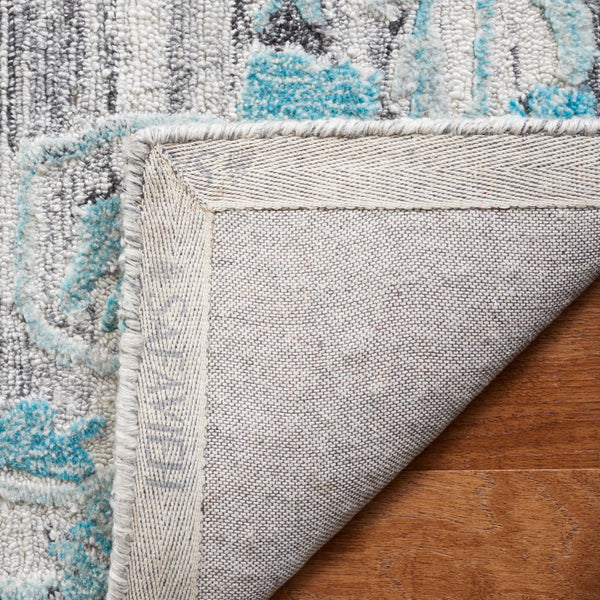 Safavieh Marquee 122 Hand Tufted Contemporary Rug Grey / Teal MRQ122J-8