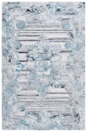 Safavieh Marquee 122 Hand Tufted Contemporary Rug Grey / Teal MRQ122J-8