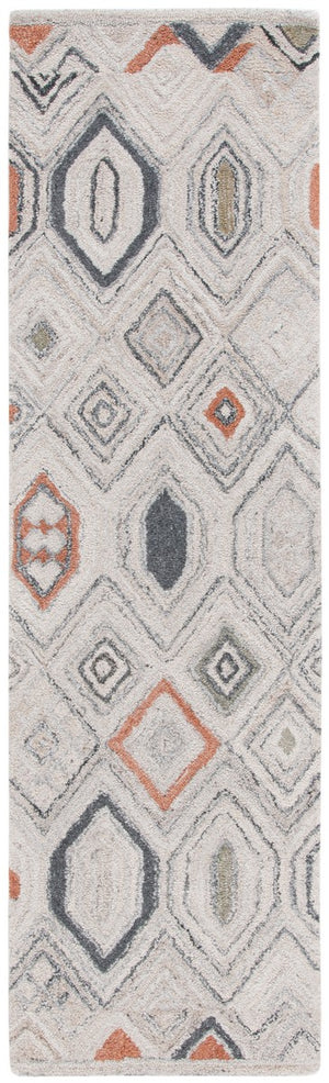 Safavieh Marquee 124 Hand Tufted Comtemporary Rug Rust / Grey MRQ124Q-8