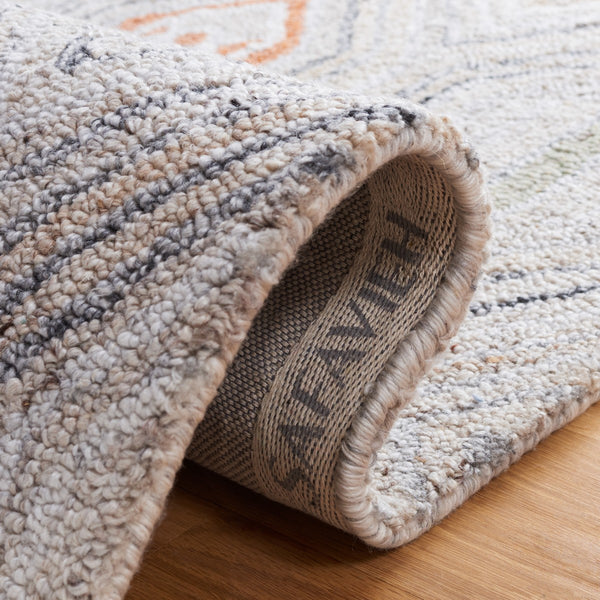 Safavieh Marquee 124 Hand Tufted Comtemporary Rug Rust / Grey MRQ124Q-8