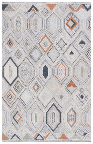 Safavieh Marquee 124 Hand Tufted Comtemporary Rug Rust / Grey MRQ124Q-8
