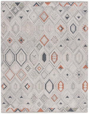 Safavieh Marquee 124 Hand Tufted Comtemporary Rug Rust / Grey MRQ124Q-8