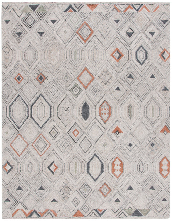 Safavieh Marquee 124 Hand Tufted Comtemporary Rug Rust / Grey MRQ124Q-8