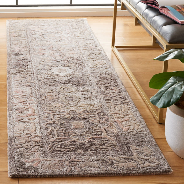 Safavieh Marquee 125 Hand Tufted Contemporary Rug Grey / Pink MRQ125F-8