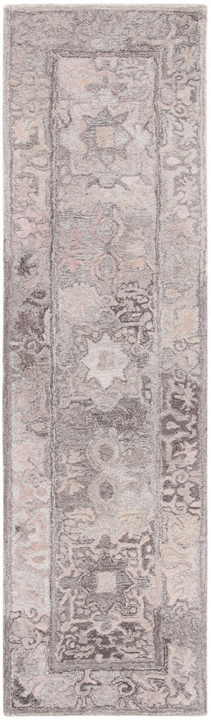 Safavieh Marquee 125 Hand Tufted Contemporary Rug Grey / Pink MRQ125F-8